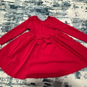 Ruffle Butts Vibrant Red Twirl Dress 3T